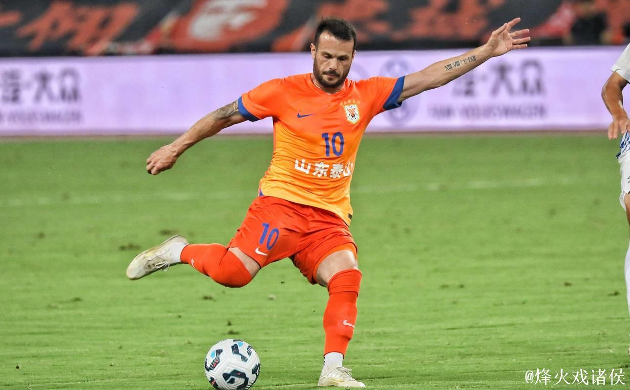 中超-卡扎伊什维利梅开二度 山东泰山大胜武汉三镇